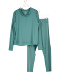 In The Style Green 1/4 Zip Jacket And Leggings Co Ord Set UK 24