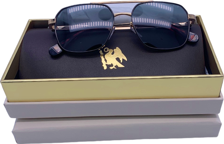 Pragnell Gold Aviator Sunglasses