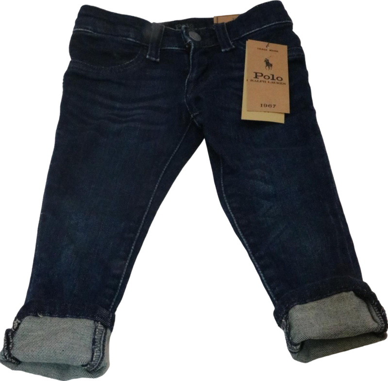 Polo Ralph Lauren Blue Girl's Aubrie Denim Leggings 2 Years