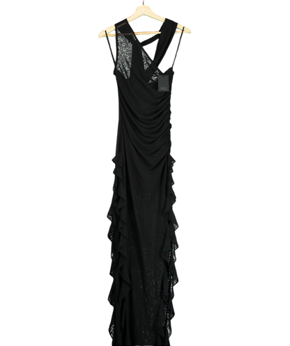 NBD Black Nazia Maxi Dress UK XS