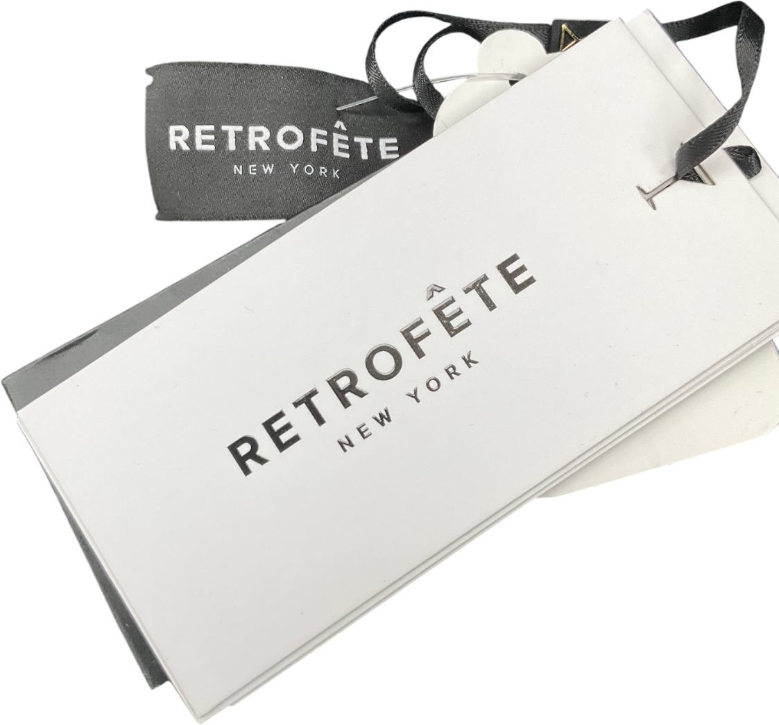 Retrofete Black Cocoa Embellished Pant UK S