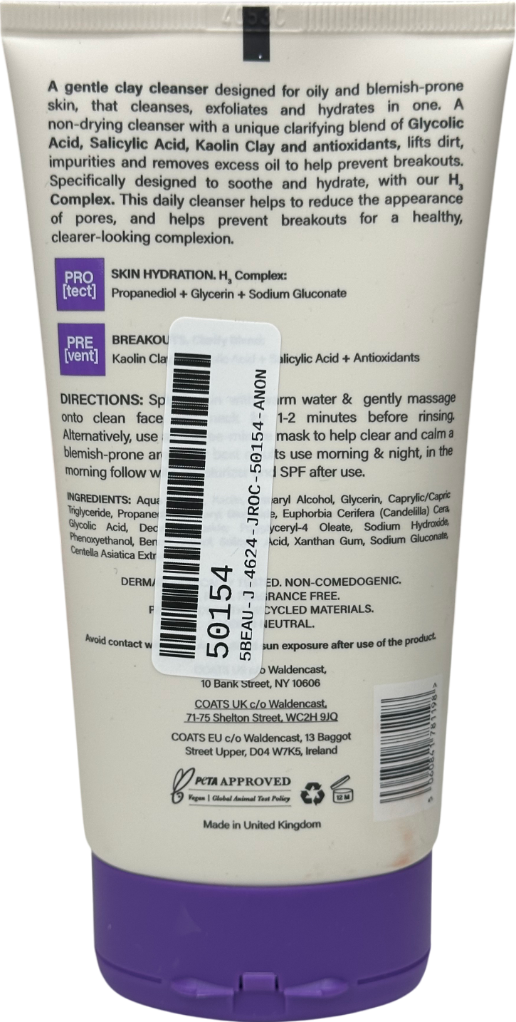 Coats Purifying Hydrating Clay Cleanser 150ml