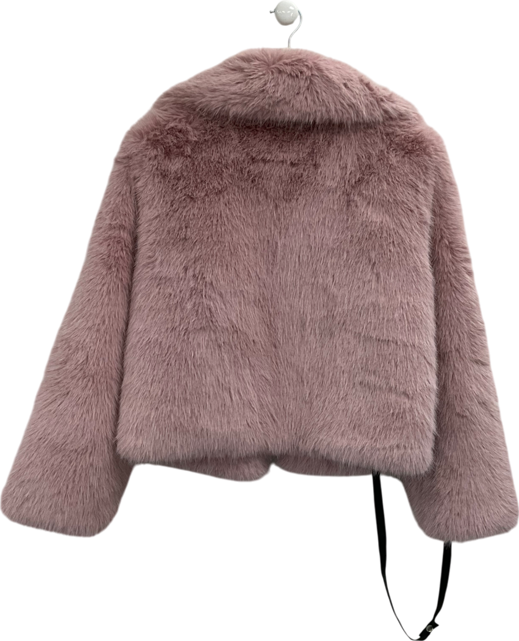 boohoo Pink Premium Faux Fur Short Coat UK 10