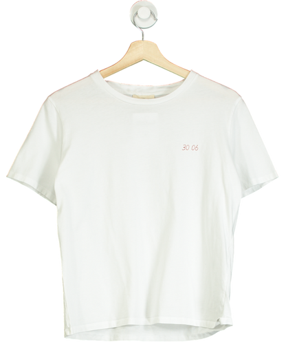 Sezane White '30 06' T-shirt UK S