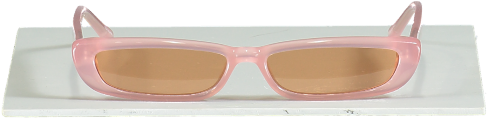 Linda Farrow x The Attico Thea Angular Sunglasses in Pink