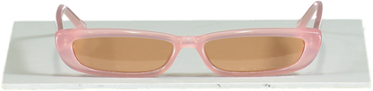 Linda Farrow x The Attico Thea Angular Sunglasses in Pink