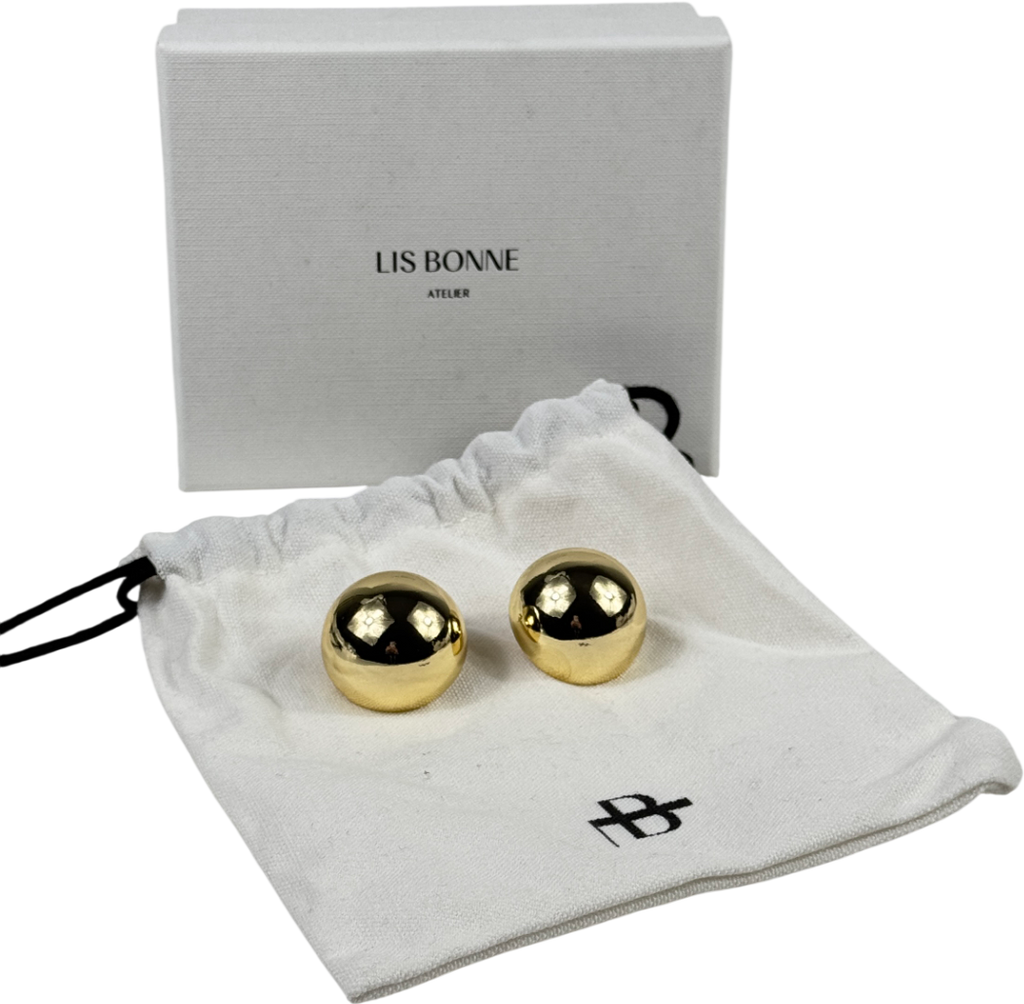 LIS BONNE ATELIER Yellow Gold The Ball Earrings