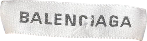 Balenciaga Black Hoodie With Distressed Navy Blue Logo Print On The Back UK S