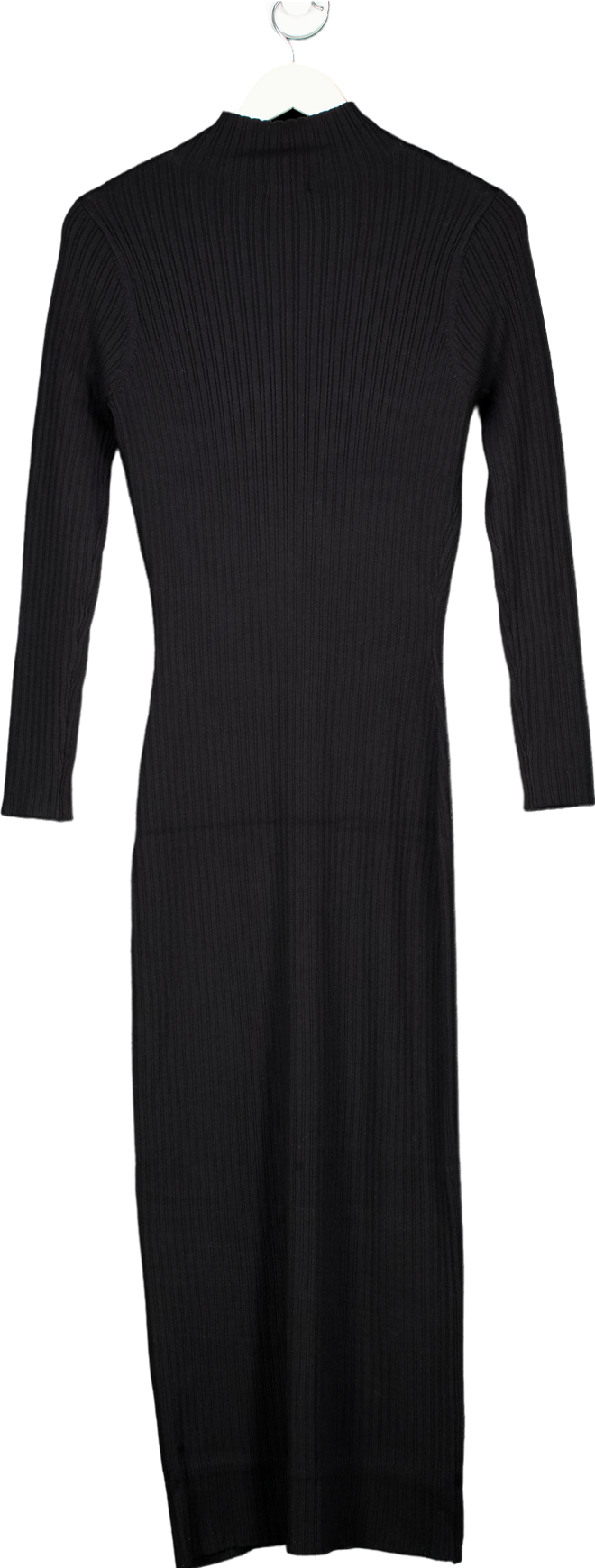 Karen Millen Viscose Blend Popper Detail Split Knit Midaxi Dress UK S