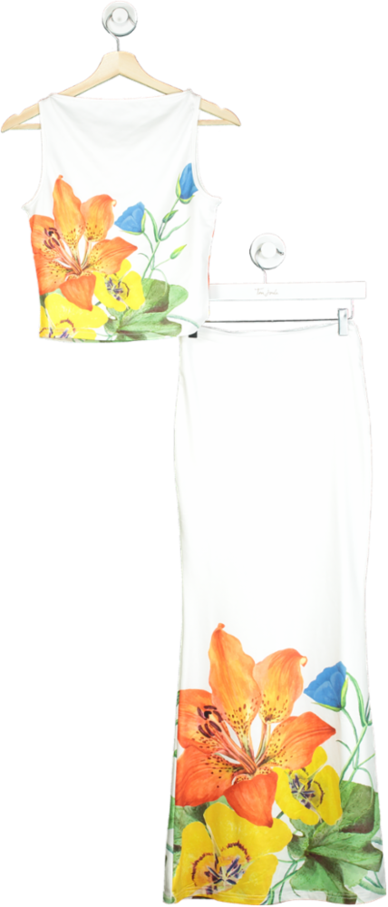 RUNAWAY White Primrose Top and Maxi Skirt XS