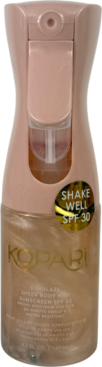 Kopari Sunglaze Sheer Body Mist Sunscreen Spf 30 140ml