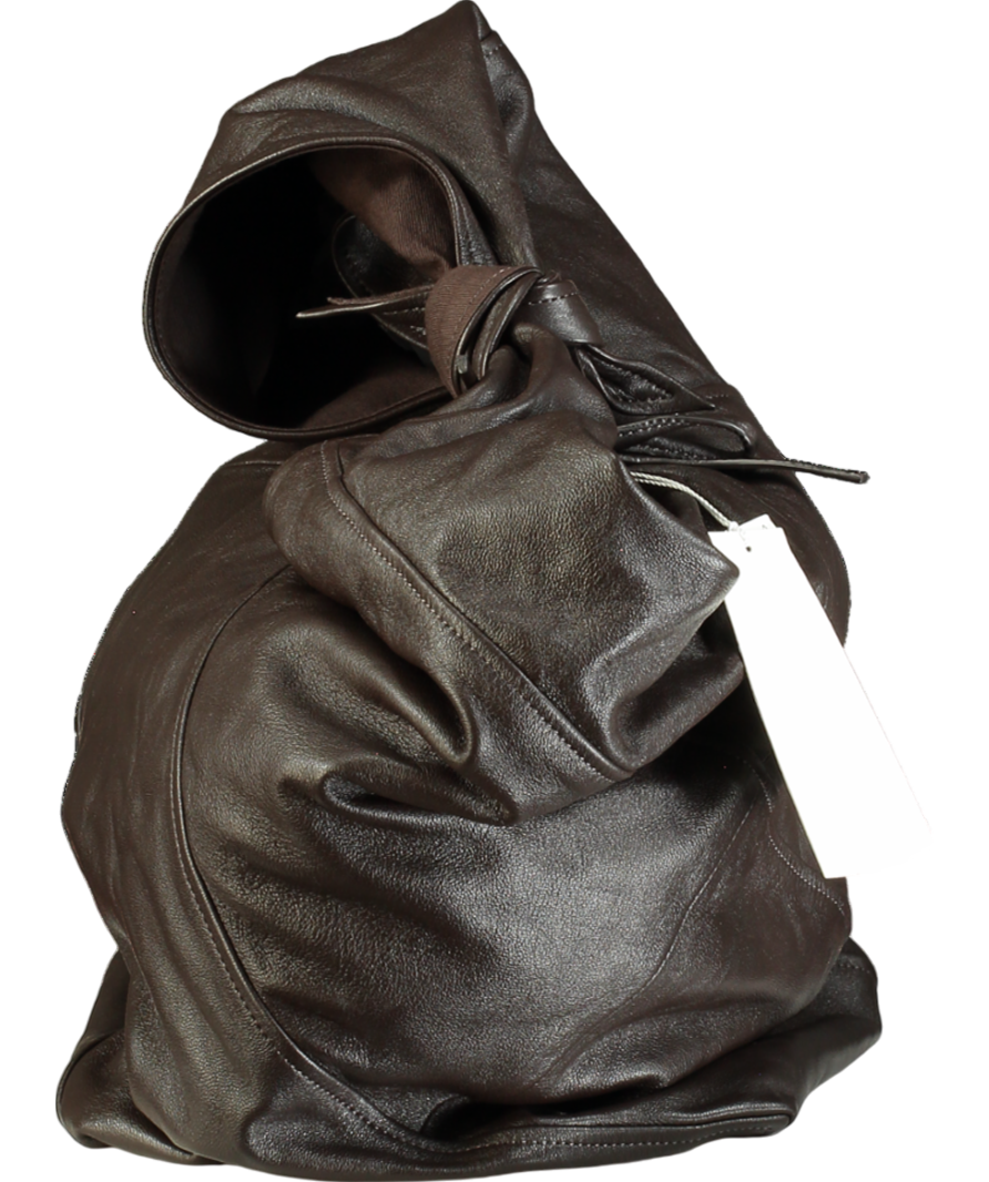 Arket Brown Twisted Leather Bag