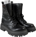 ASOS Black Ava Lace Up Flat Boots UK 5 EU 38