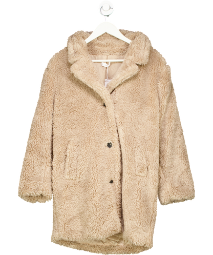 MANGO Beige Shearling Effect Coat 12 Years