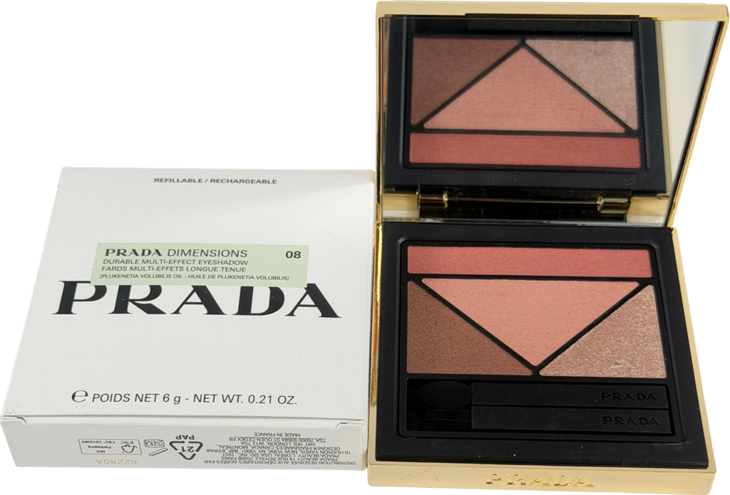 Prada Dimensions Durable Multi-effect Eyeshadow Palette 8 Pansy 6g