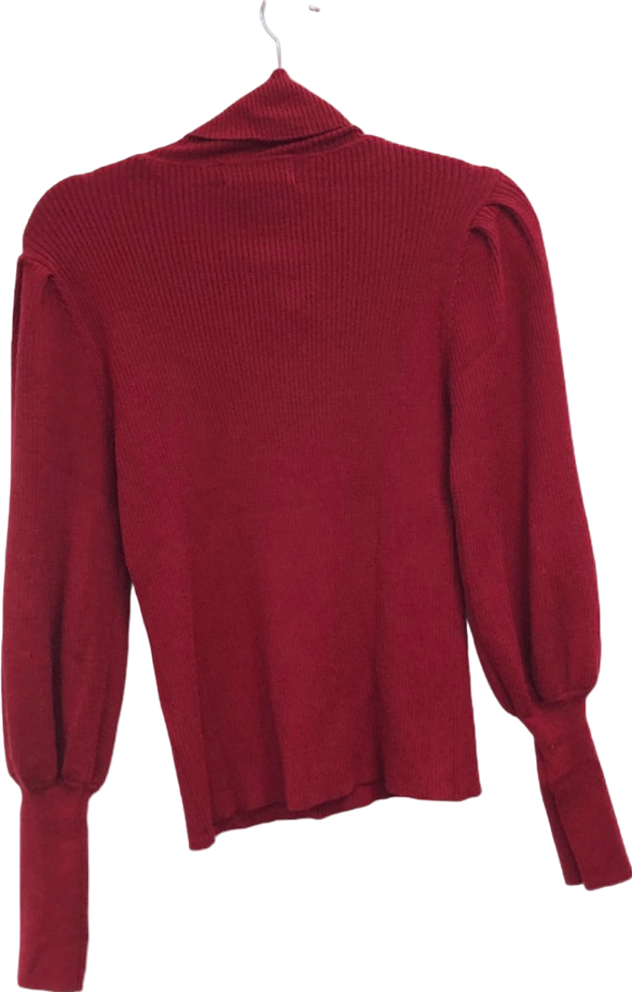 Cefinn Red Roll Neck Jumper UK S