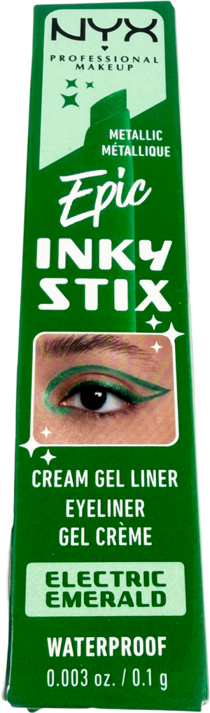 NYX Epic Inky Stix Waterproof Cream Gel Eyeliner Electrc Emerald 0.1g