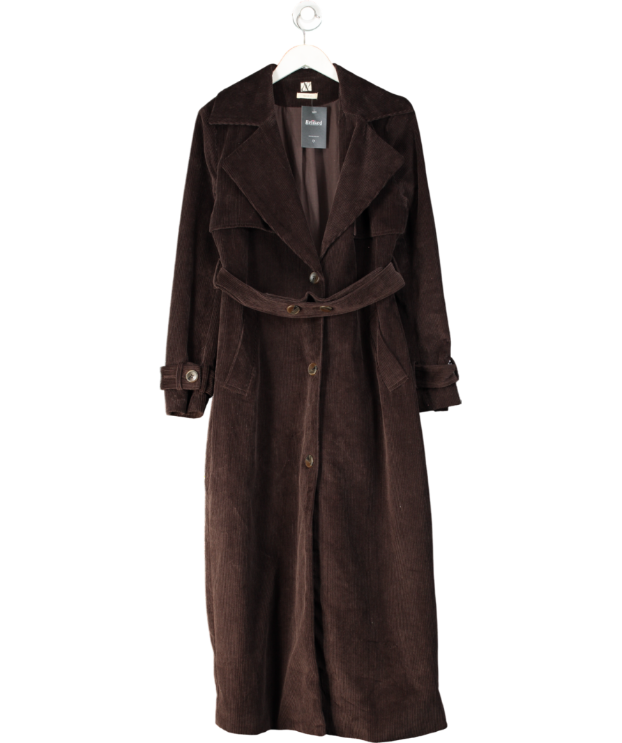 The New Archive Brown 2-piece The Corduroy Trench Coat And Mini Skirt UK 6