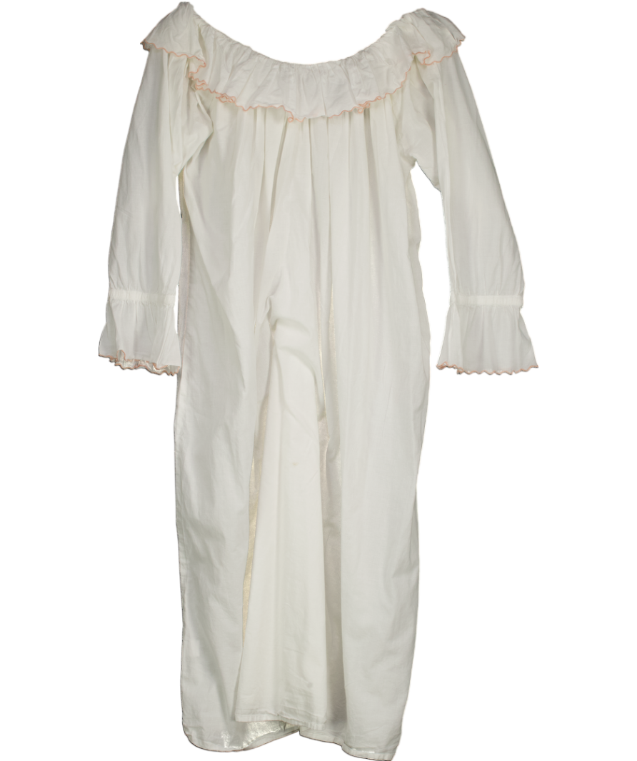 IF ONLY IF White 100% Cotton Nightdress UK S
