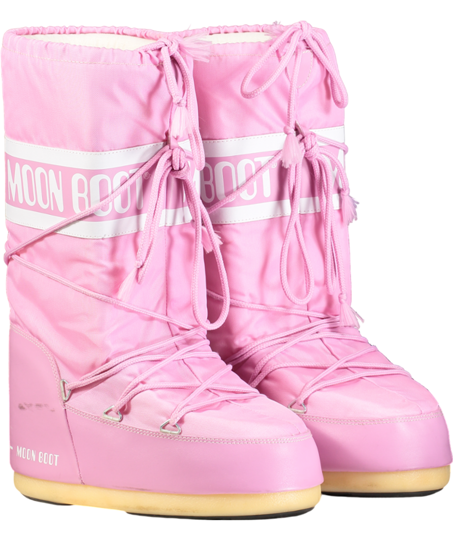 Moon Boot Pink Nylon Moon Boots UK 6.5 EU 39.5 👠