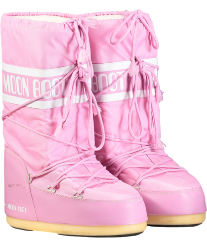 Moon Boot Pink Nylon Moon Boots UK 6.5 EU 39.5 👠