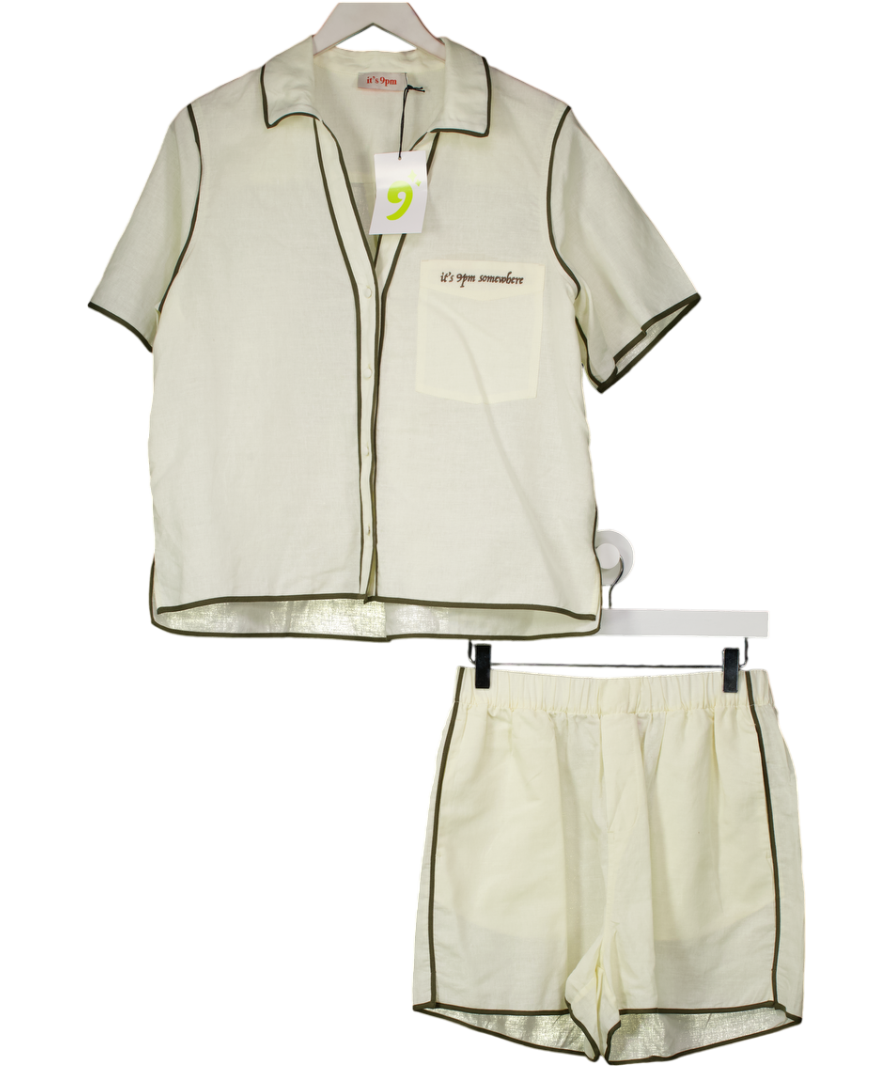 It's 9pm Matilda Cream Linen Set UK 8