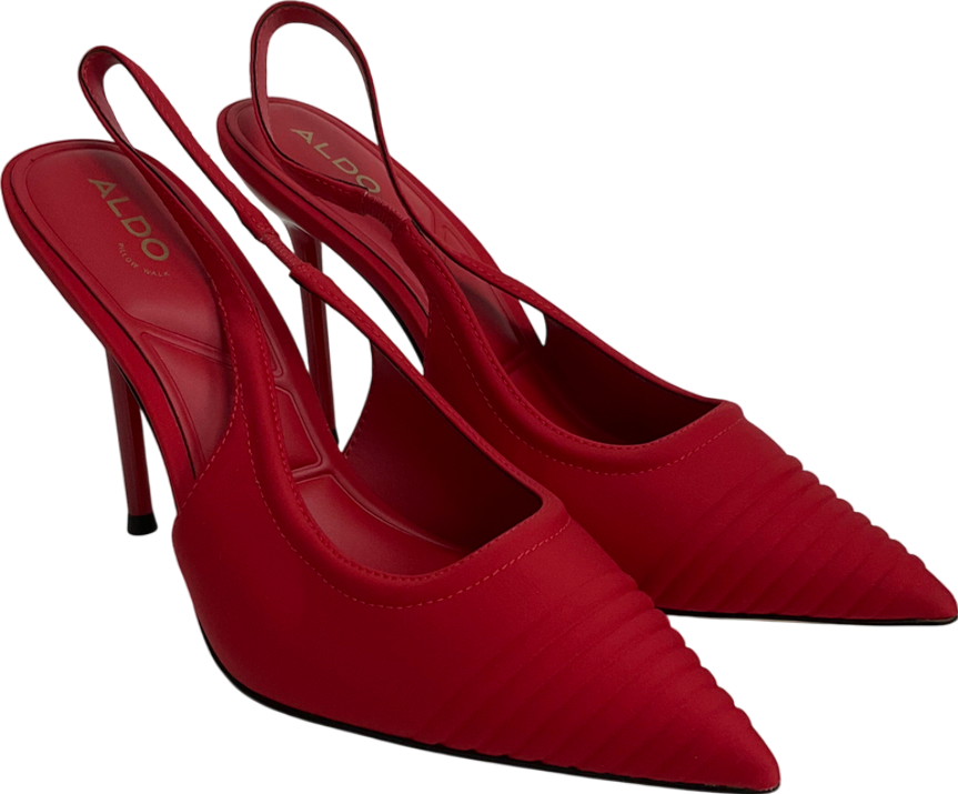 Aldo Red Lucienne Heeled Shoes UK 7 EU 40 👠