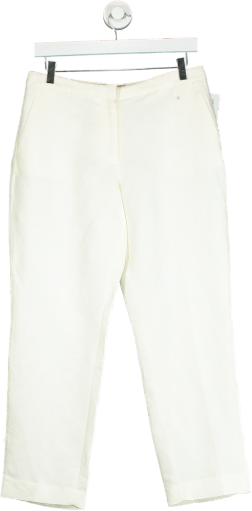 H&M White Trousers UK 10