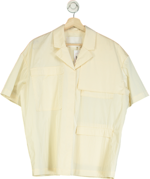 Remain Birger Christensen Cream Liane Short Sleeve Shirt UK M