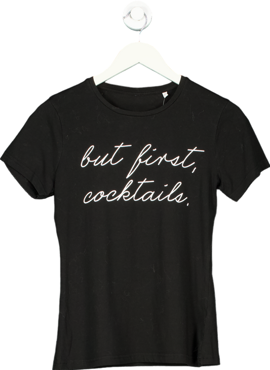 Black 'But First, Cocktails' T-Shirt M