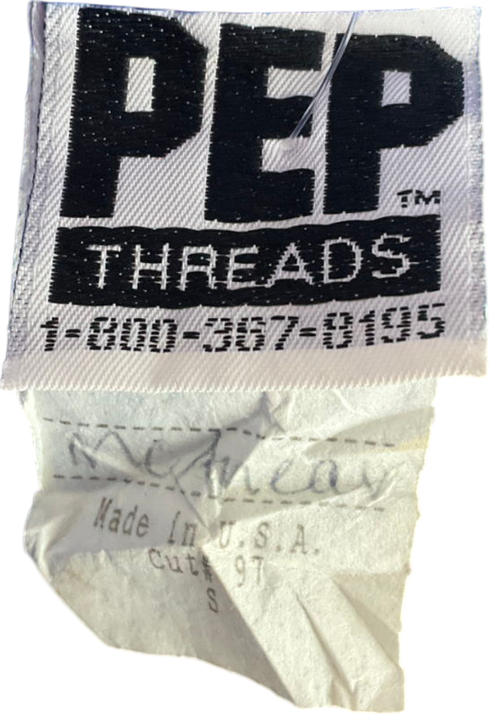 pep threads Blue Vintage Cropped Quarter Zip Jacket UK S