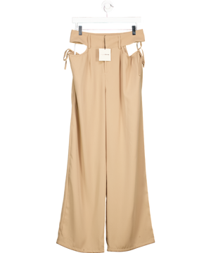 Superdown Beige Benny Cut Out Trousers UK M