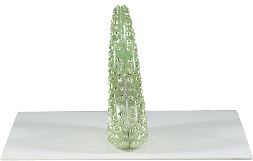 L'alingi Green Mint Meleni Bag Crystal Encrusted Resin Bag One Size
