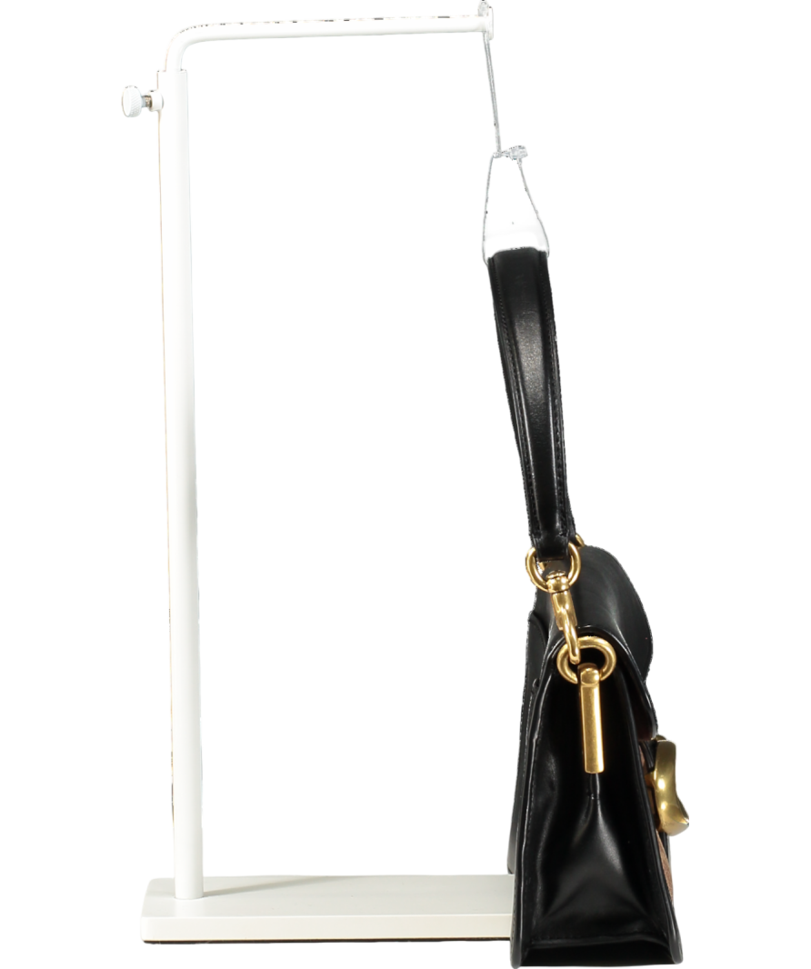 Coach Black Tabby 26 Signature Shoulder Bag