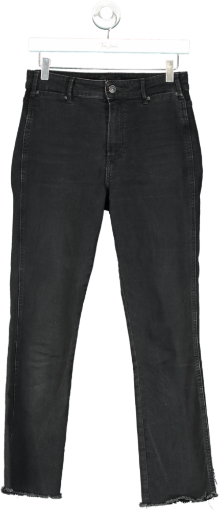 Paige Black Cindy Straight-Leg Jeans UK W27