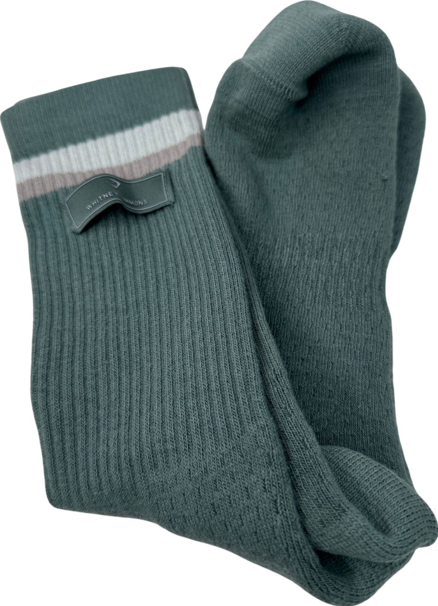 gymshark Green Whitney Crew Socks One Size