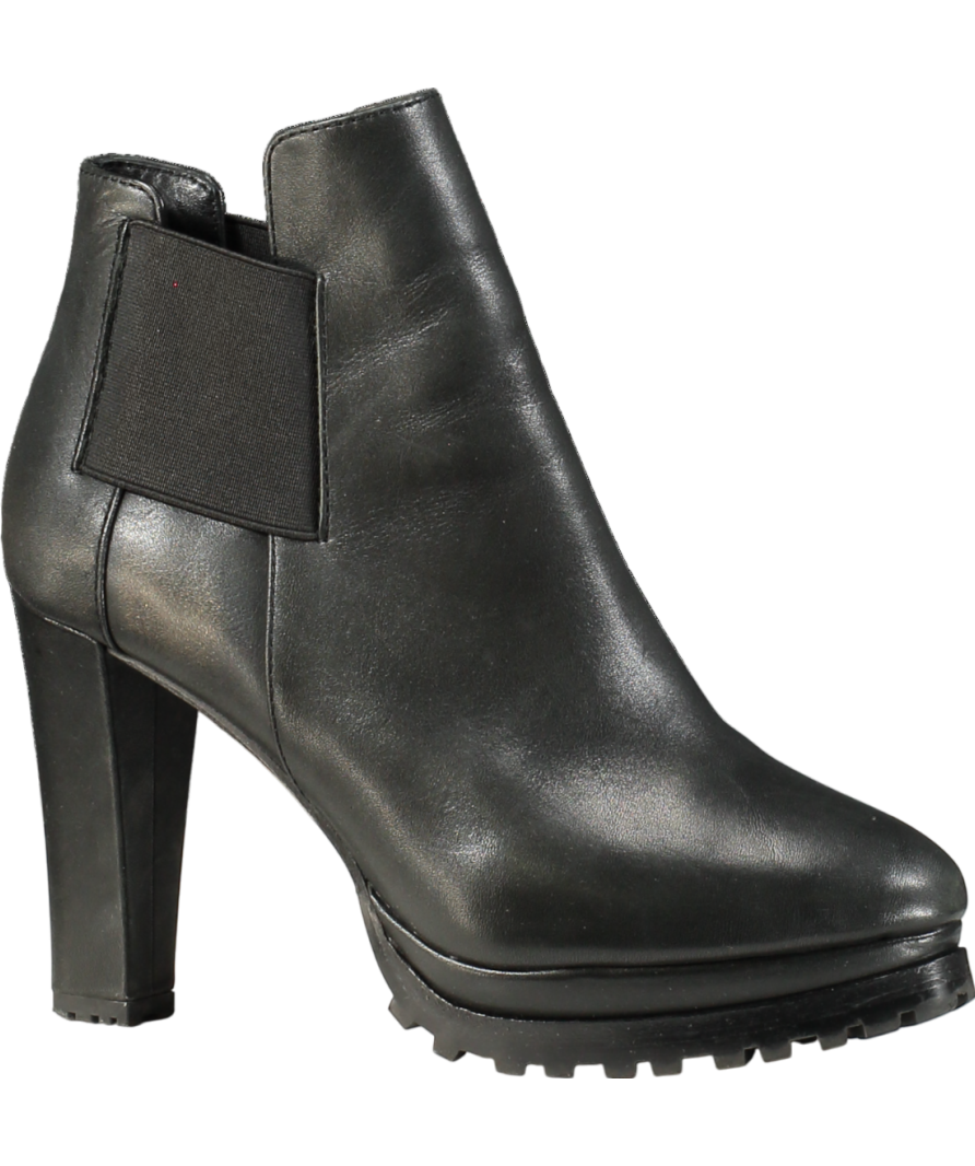 AllSaints Black Sarris Leather Boots UK 6 EU 39 👠