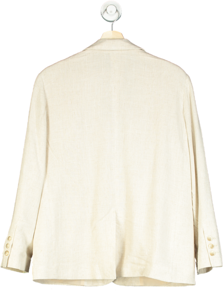 Nobody's Child Beige Linen Blazer UK 10