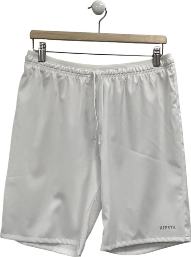 Decathlon White Sport Running Gym Breathable Fitness Shorts UK L
