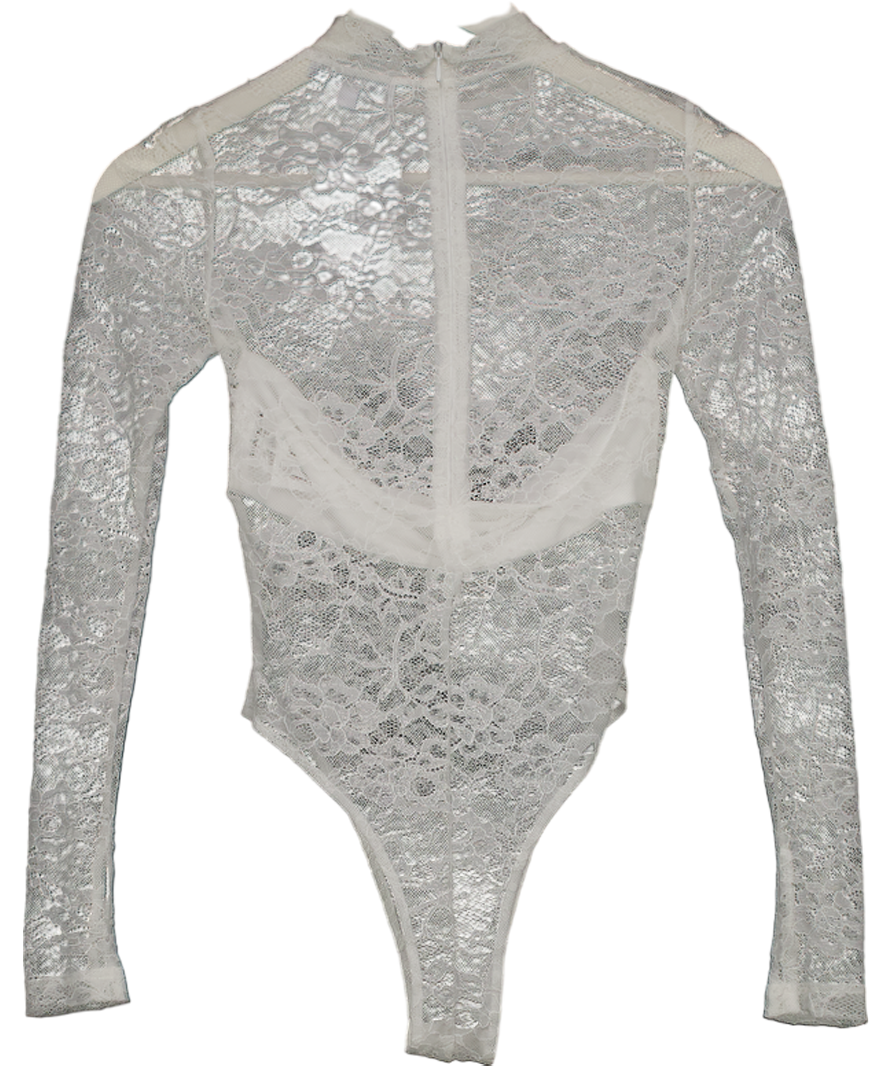wanderdoll White Britney Lace Bodysuit UK S