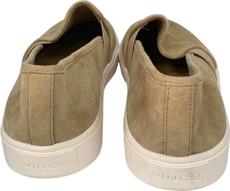 Vince Tan Slip On Suede Sneakers UK 4.5