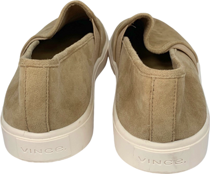 Vince Tan Slip On Suede Sneakers UK 4.5