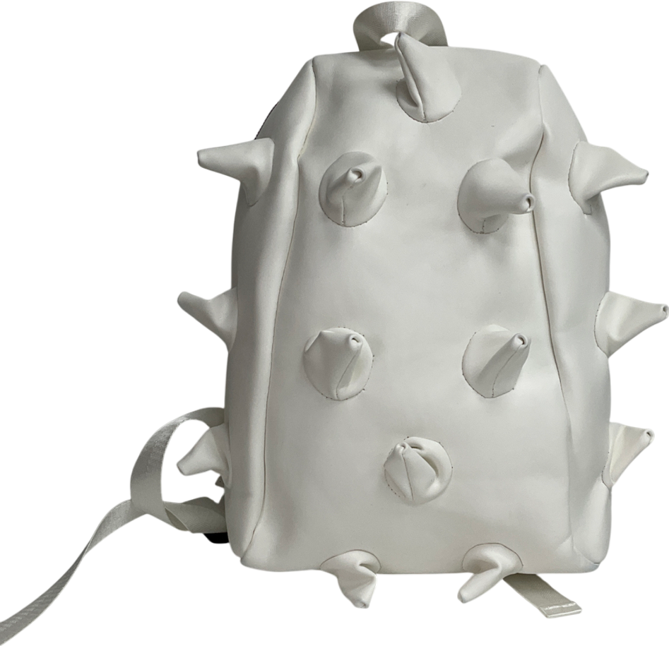 boohooMan White Spike Effect Back Pack One Size