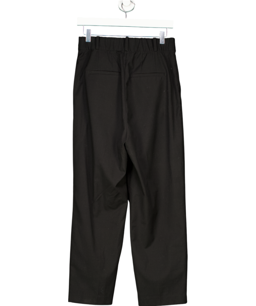 H&M Black Barrel Leg Trousers UK 12