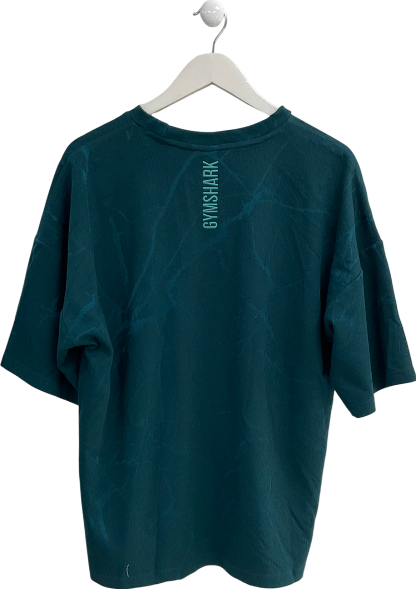 gymshark Green Crackle Oversized T-shirt UK L
