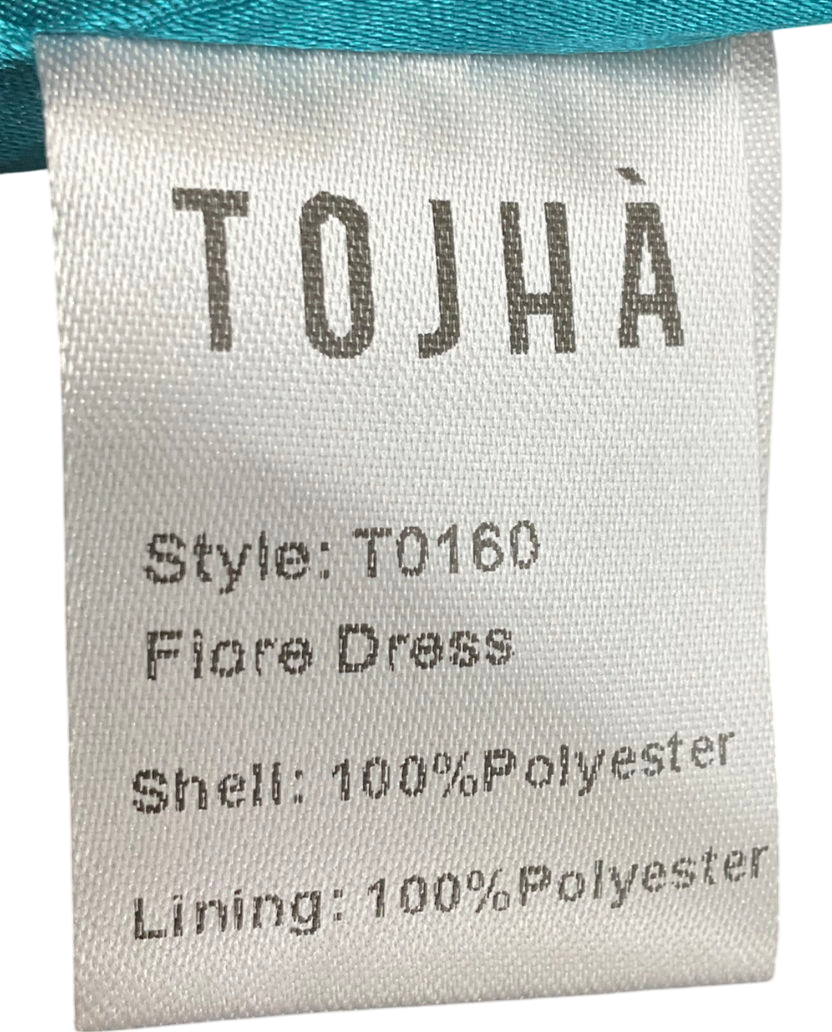 Tojhā Blue Fiore Sequin Dress UK 10