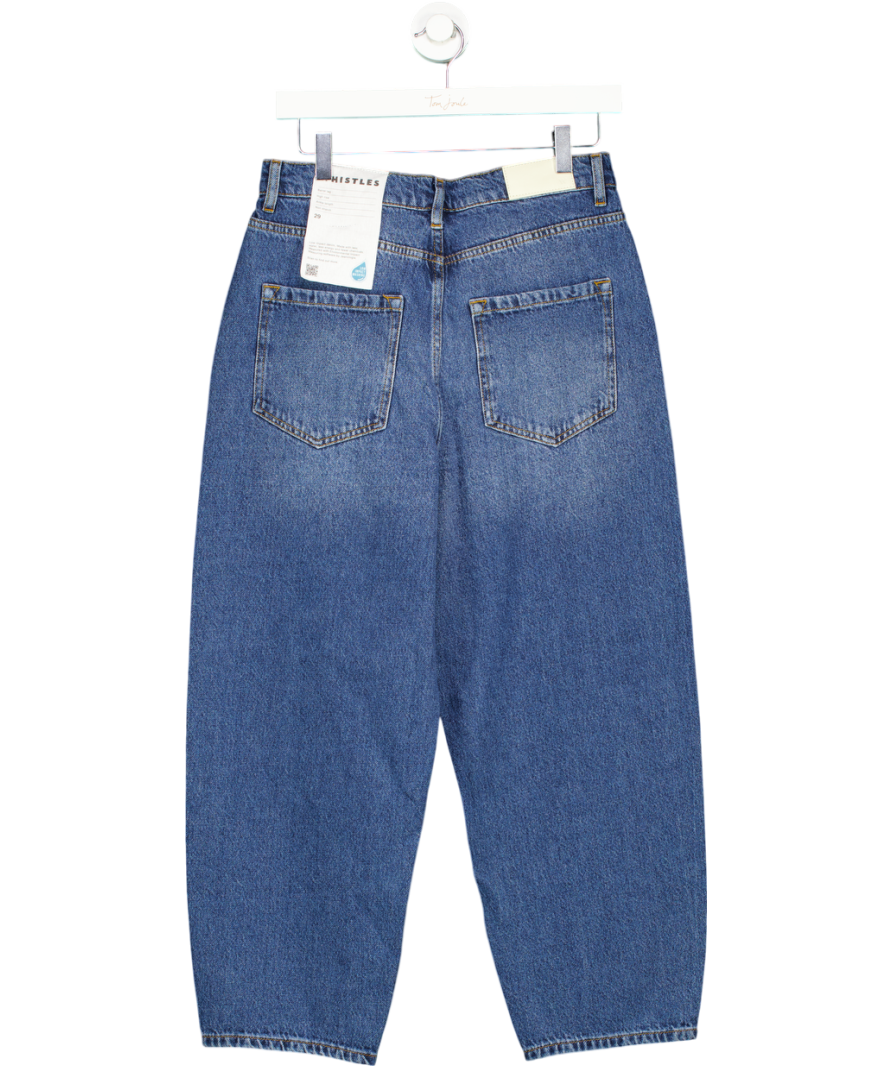 Whistles Blue Petite Barrel Leg Jeans W29