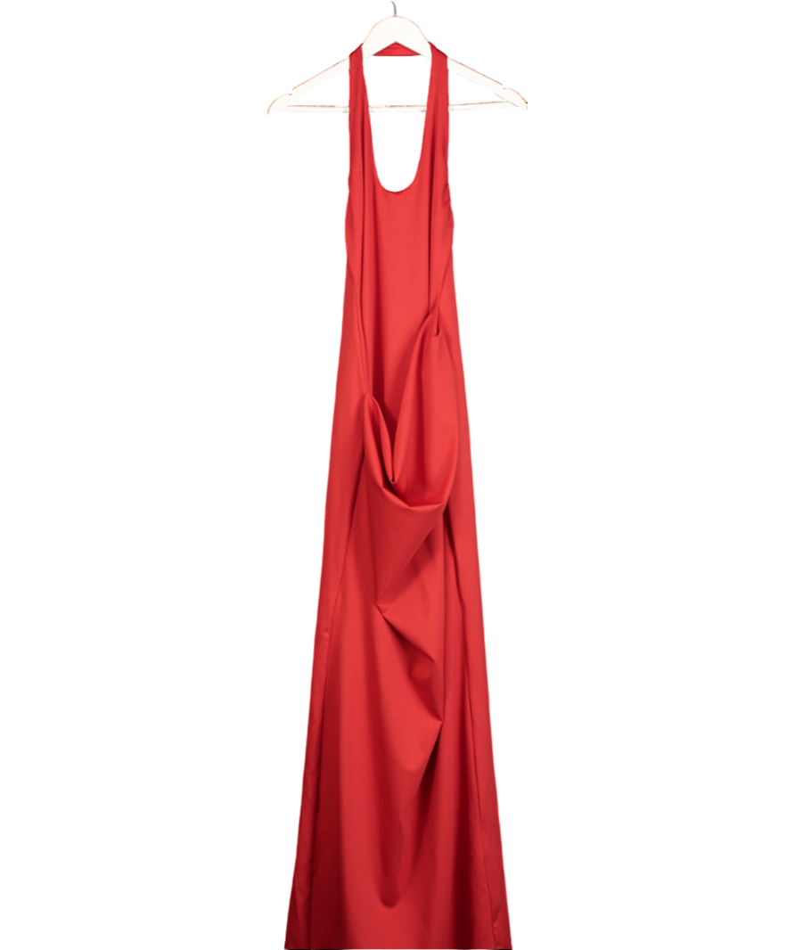 White Fox Gemini Baby Maxi Dress Red UK M