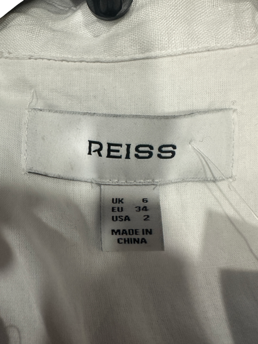 Reiss White Linen Playsuit UK 6