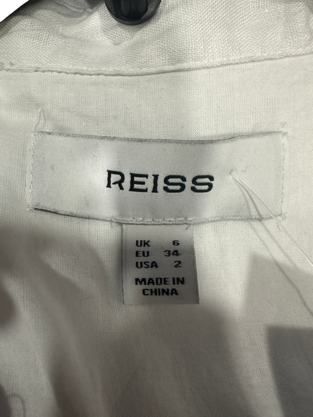 Reiss White Linen Playsuit UK 6